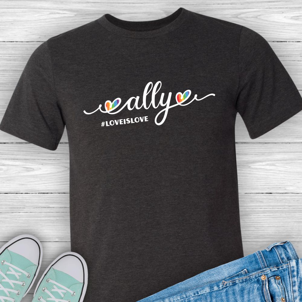 Love is Love LGBTQ+ Ally Unisex T-Shirt