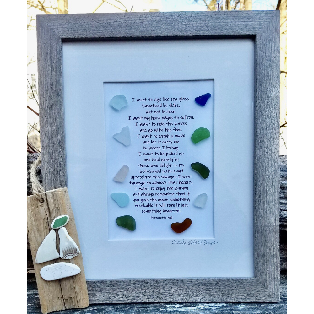 Collection of Sea Glass items Charles Island Design