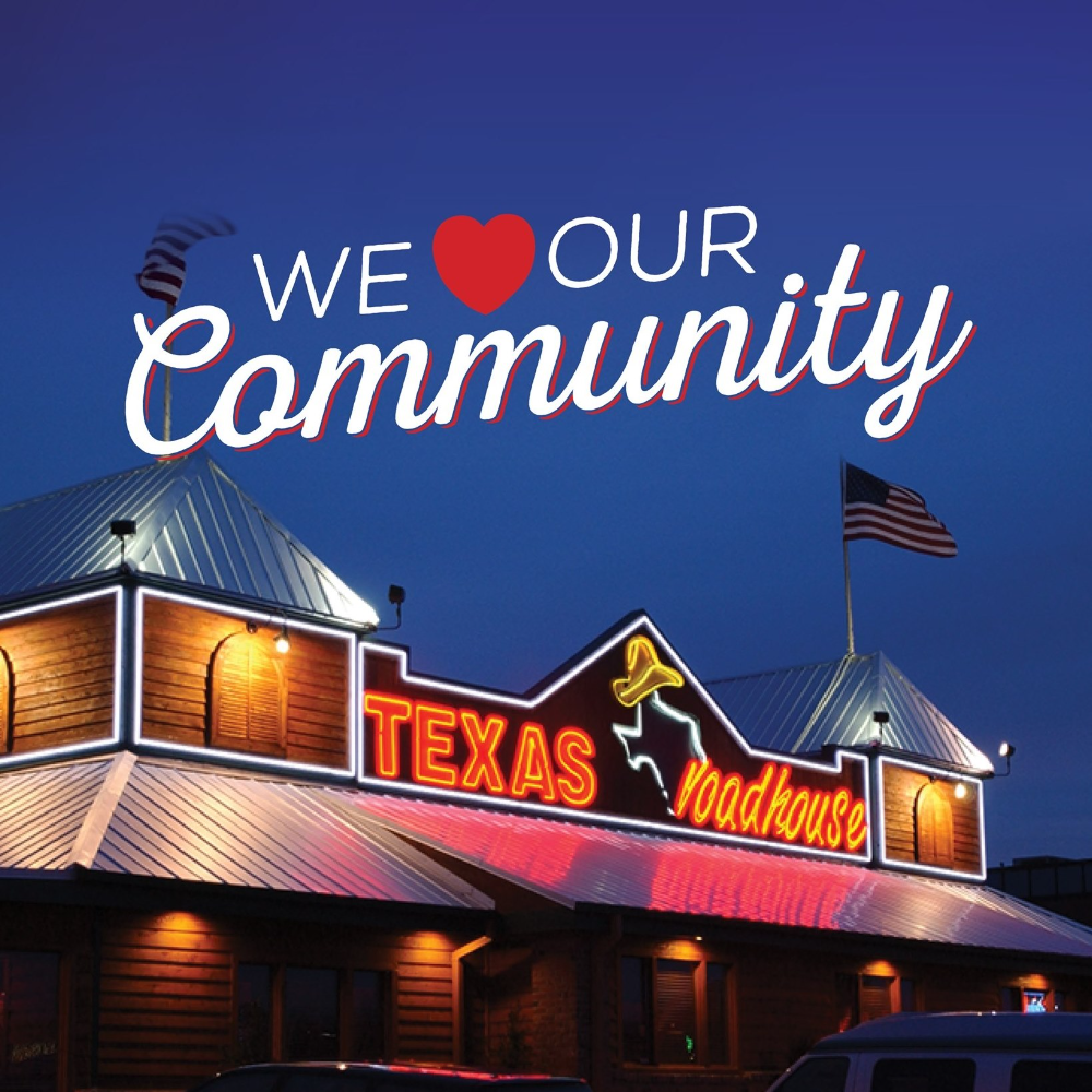 Texas Roadhouse Dinner for 2 up to $30