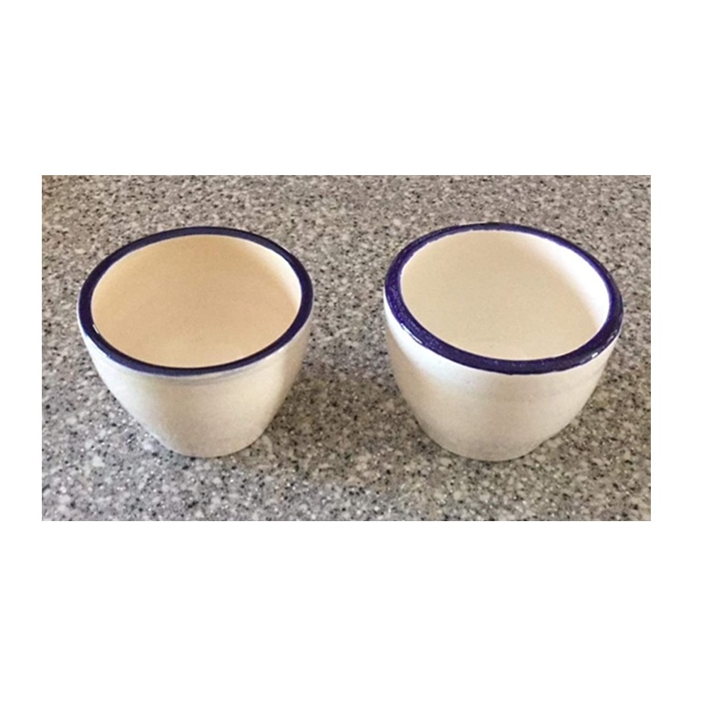 A Pair of Handcrafted Handleless Mugs