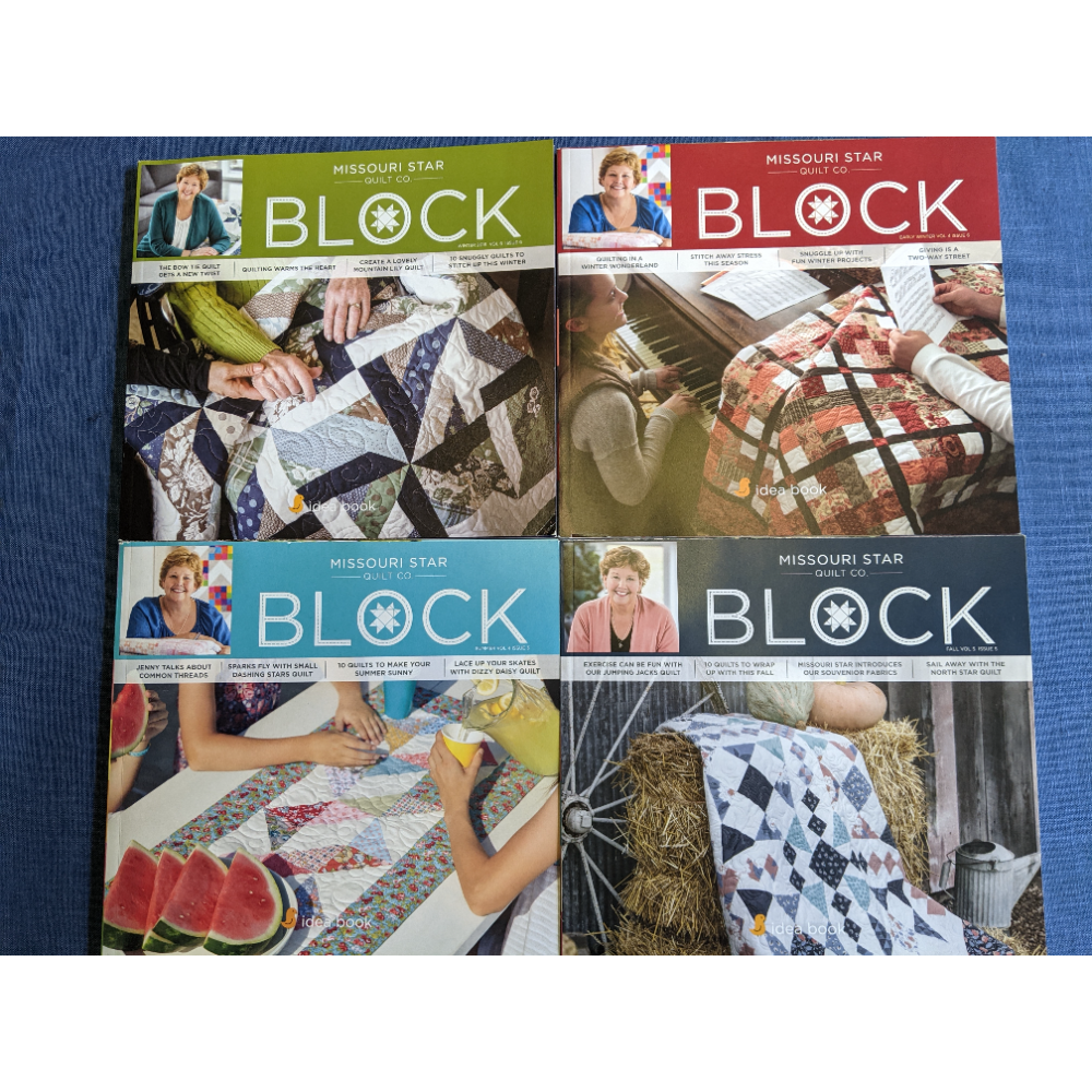 BLOCK Quilt Pattern book Collection