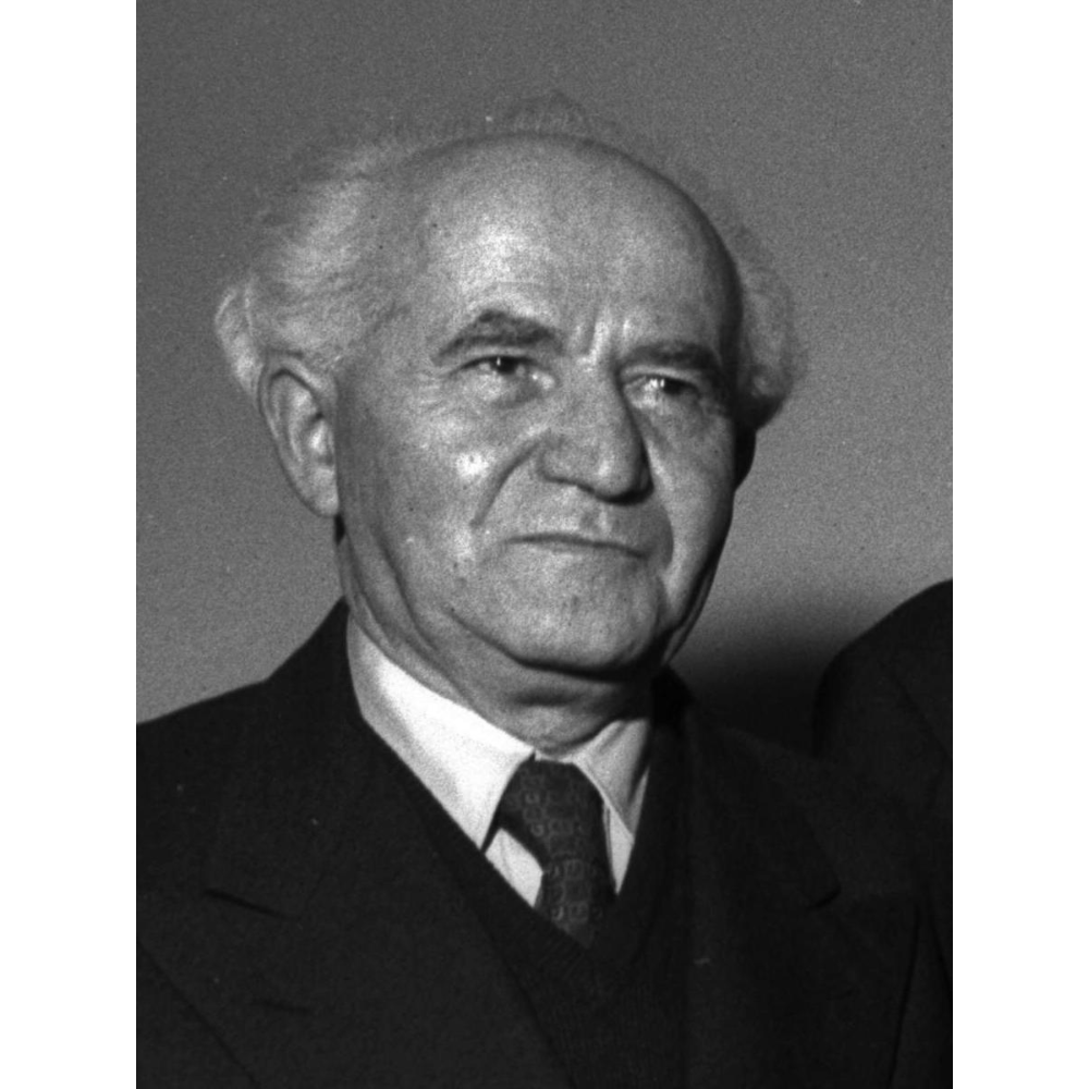 Prime Minister Ben-Gurion signed letter 