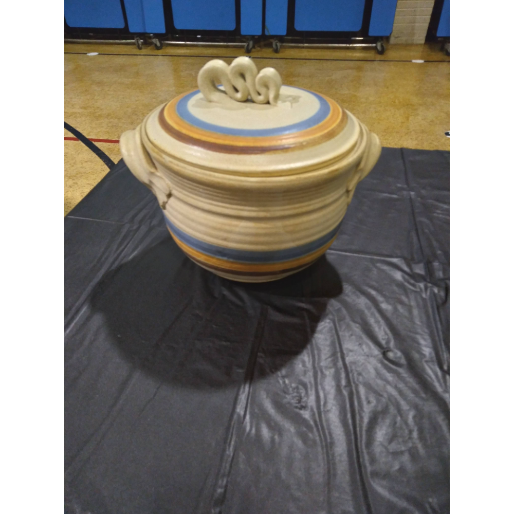 One of a kind Pottery with a lid