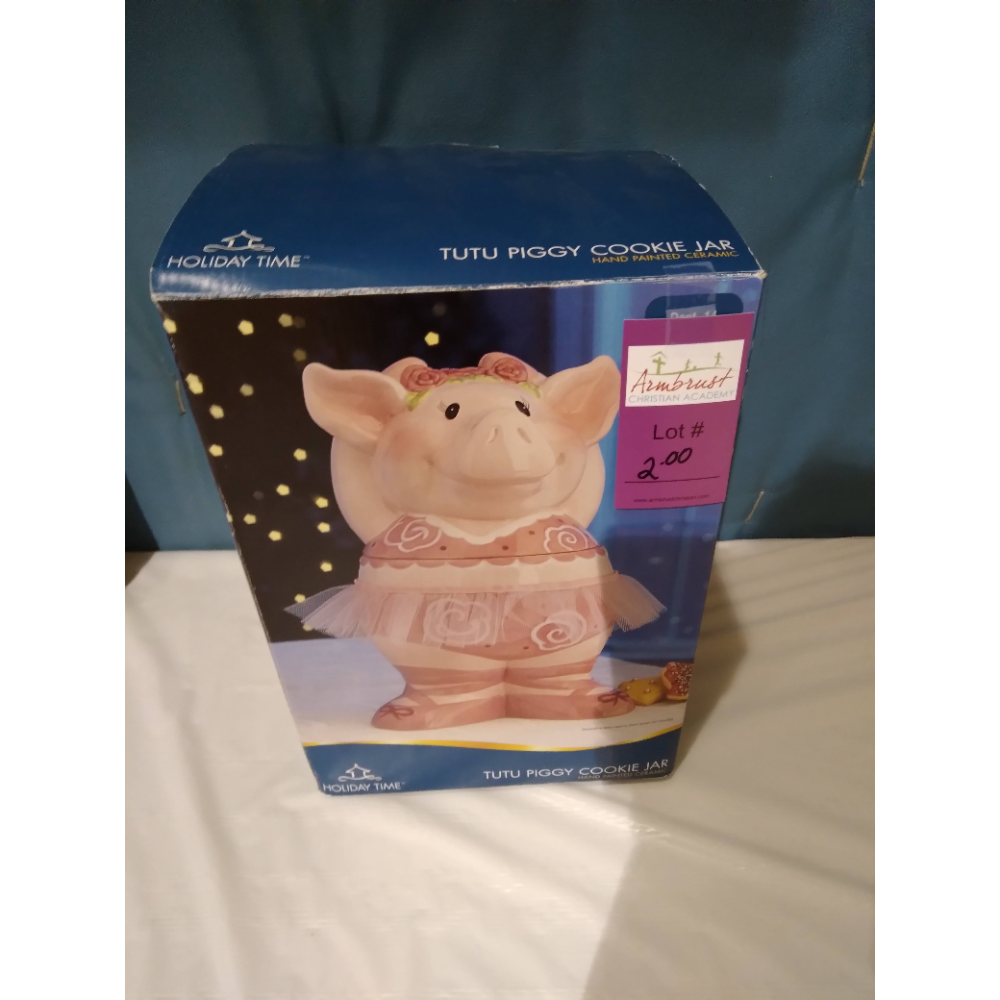 Piggy TUTU cookie Jar