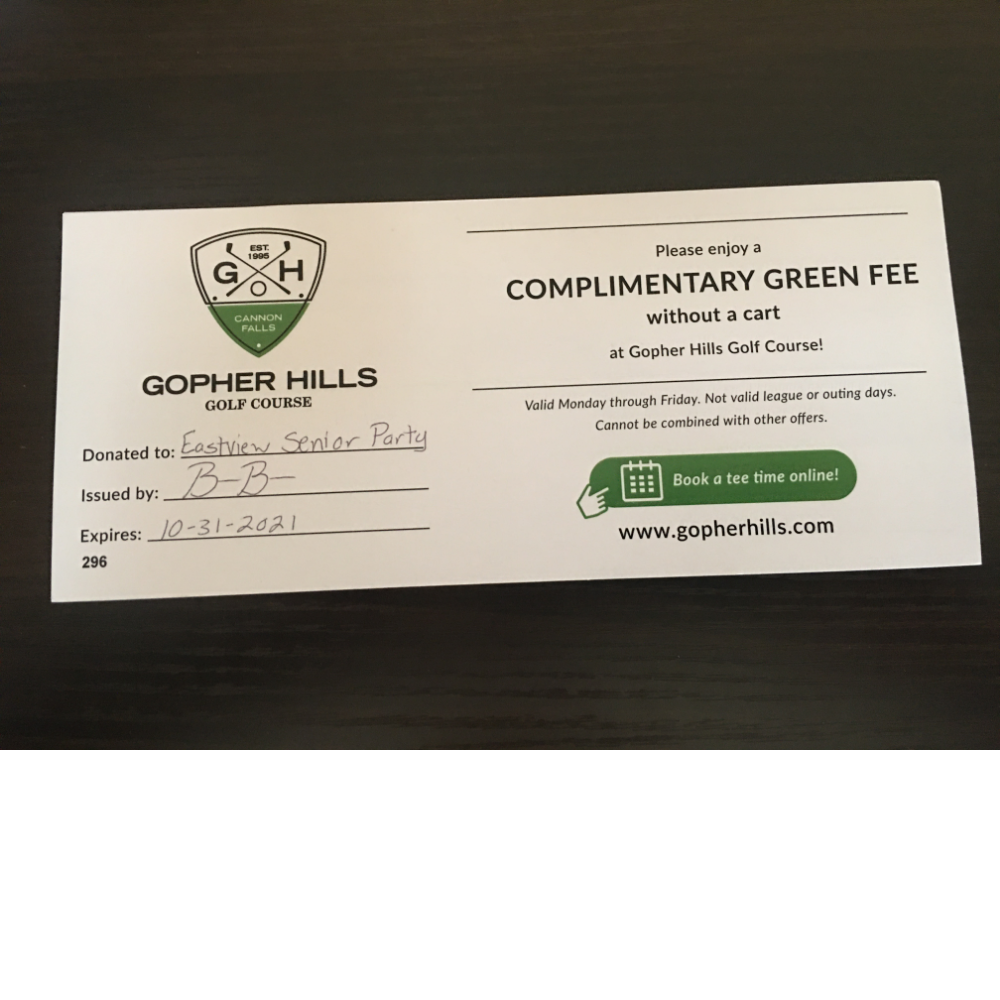 2 passes - Gopher Hills Golf Course