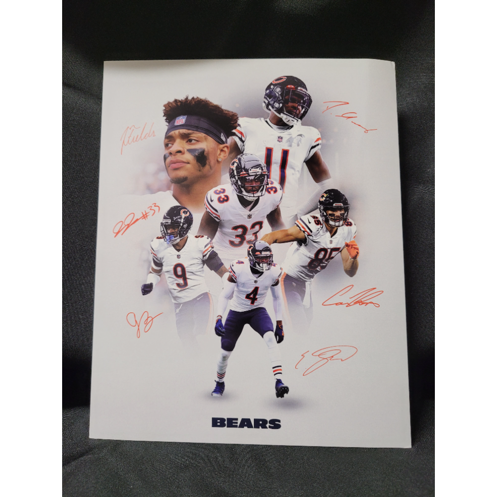 Chicago Bears Autographed Picture Collage