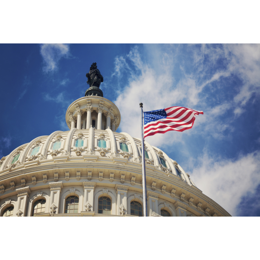 U.S. Flag Flown Over Capitol