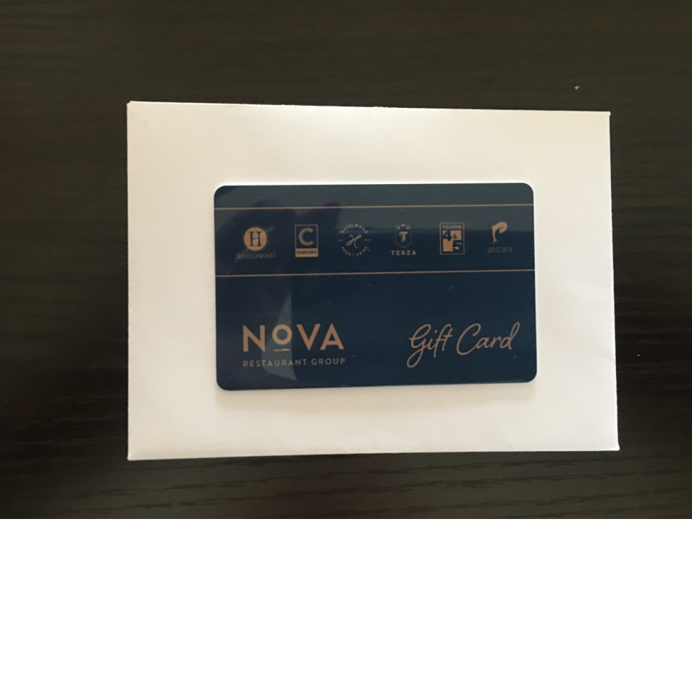 $50 NoVa Restaurant Group gift certificate