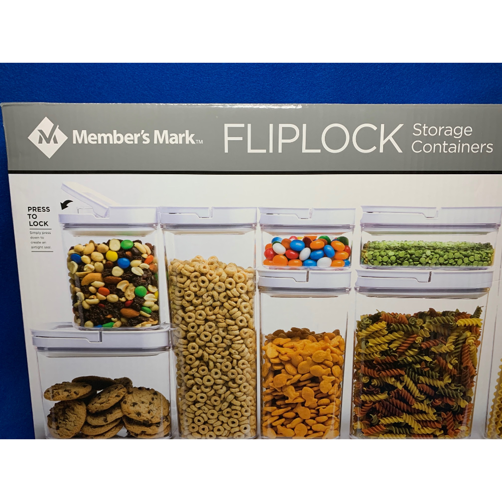 Member's Mark 8-Piece Fliplock Pantry Storage