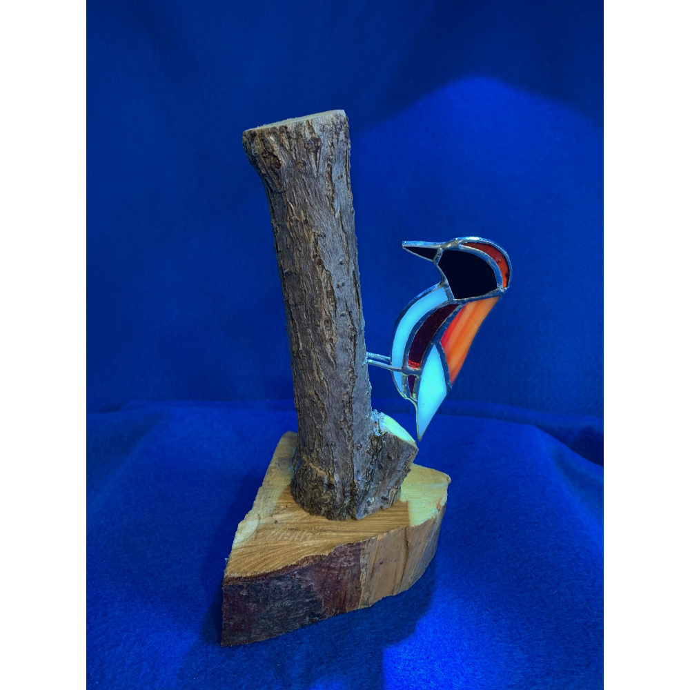 Stained Glass Woodpecker