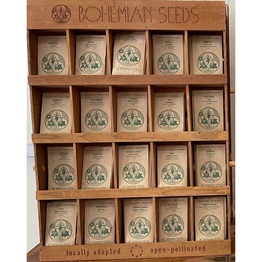 15 packets of seeds + 1 Bohemian Seeds hoodie