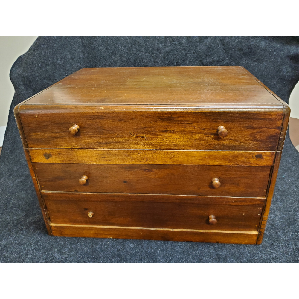 Vintage Wooden Silverware Box