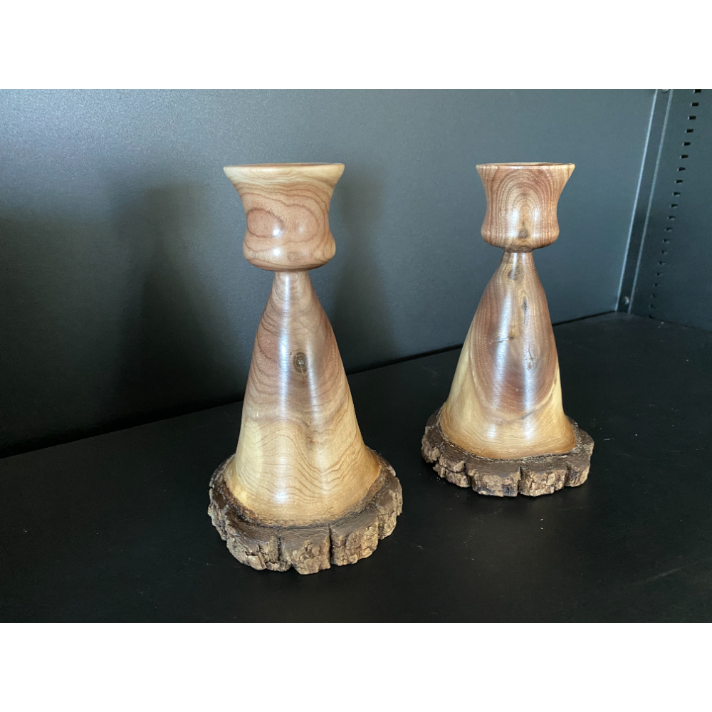 Handmade Wooden Candle Holders