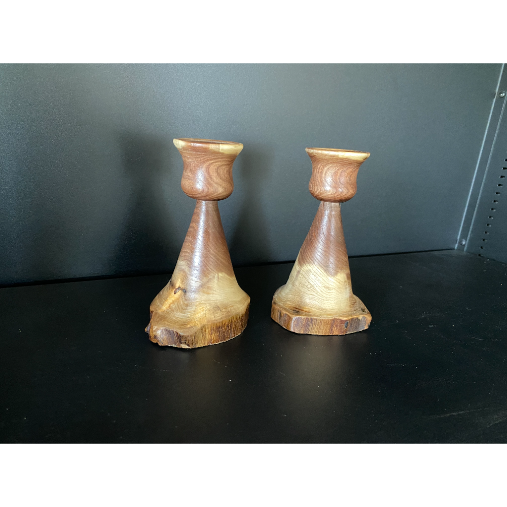 Handmade Wooden Candle Holders
