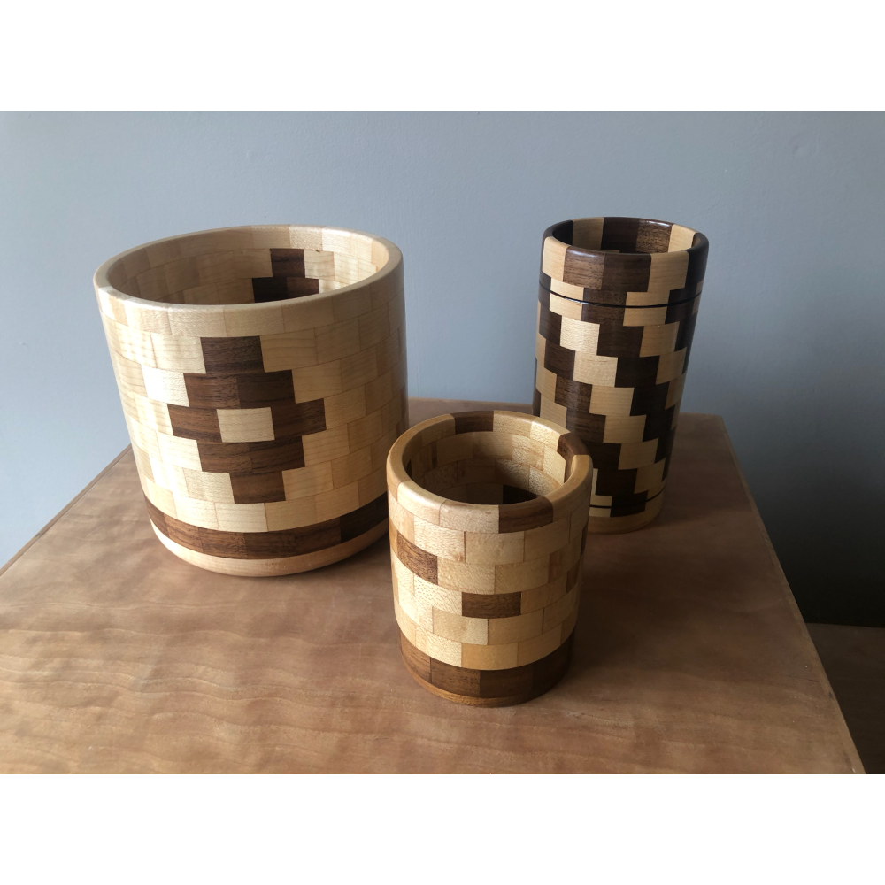 Set of Three Segmented Containers