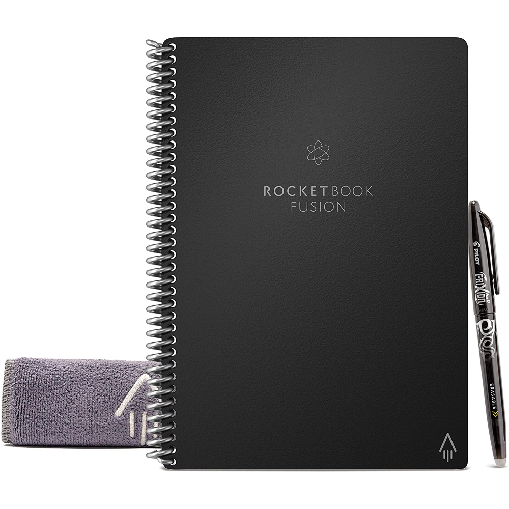 Rocketbook Fusion Smart Reusable Notebook - Calendar, To-Do Lists, and Note Template