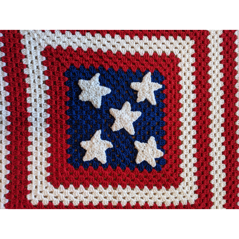 Crocheted Patriotic Blanket