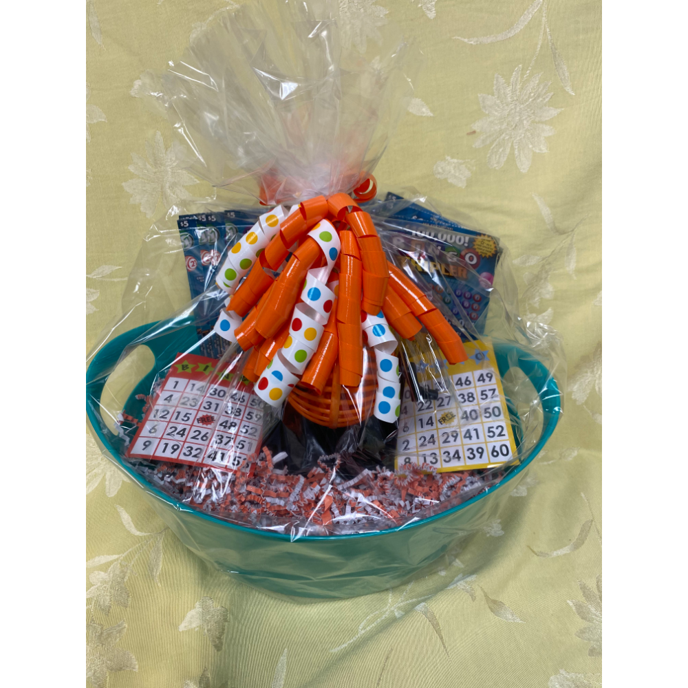 Feeling lucky?  Try your hand at this lottery basket