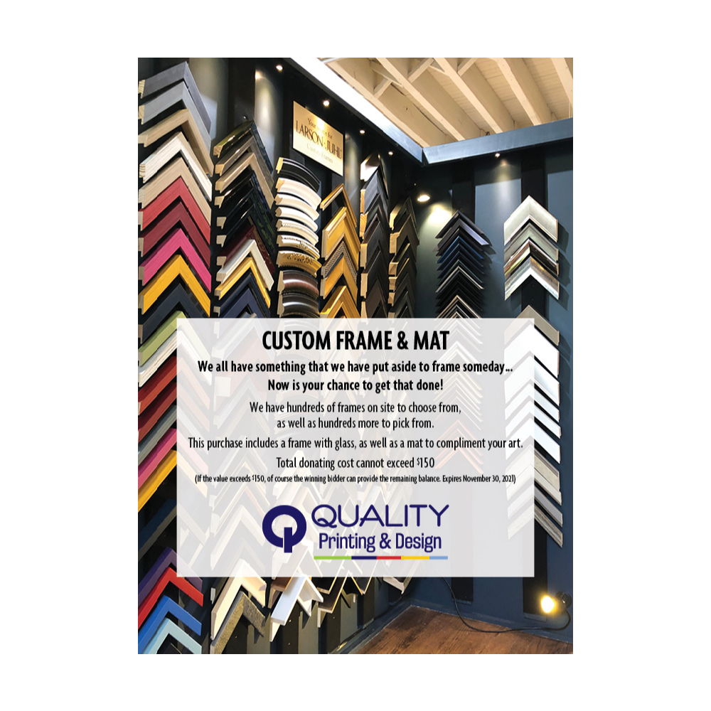 Custom Frame & Mat from Quality Printing & Design