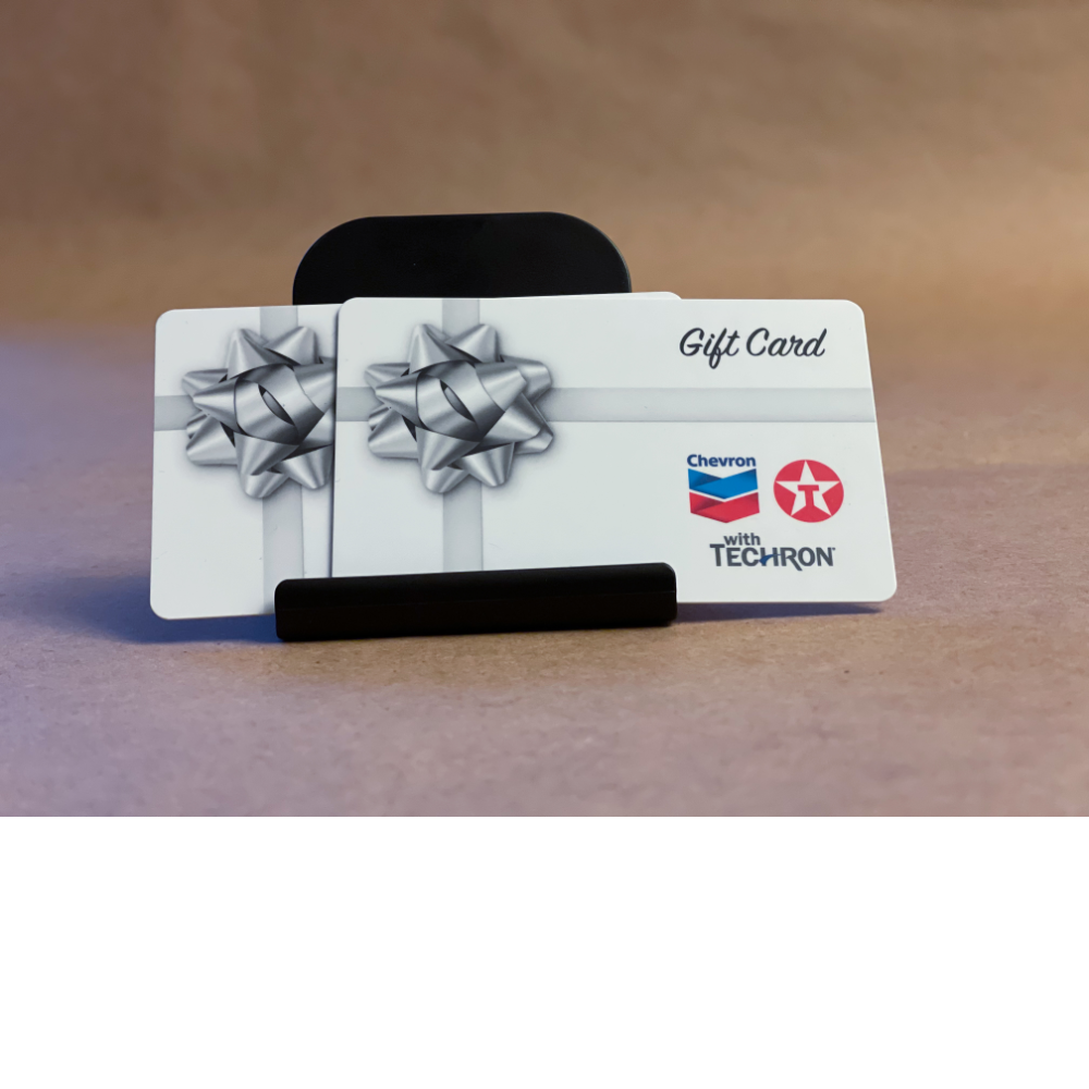 2-  $100 Chevron Gift Cards