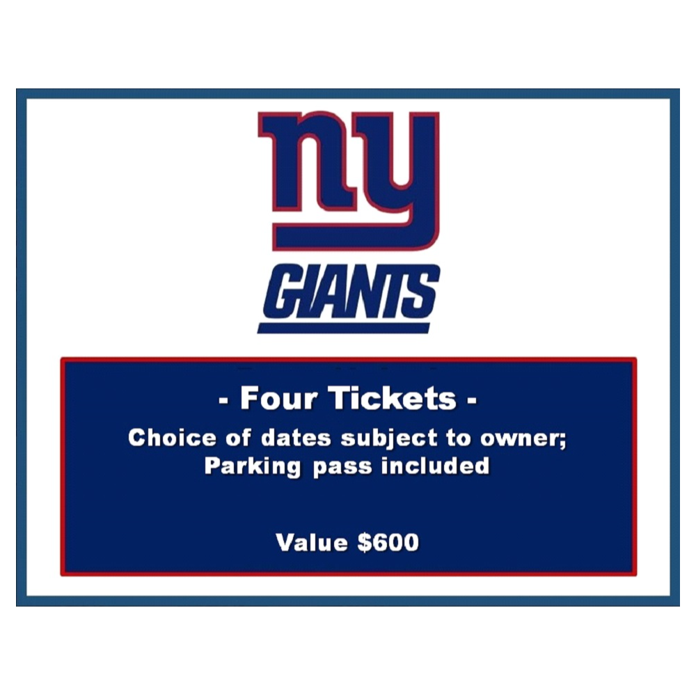 4 NY Giants Tickets