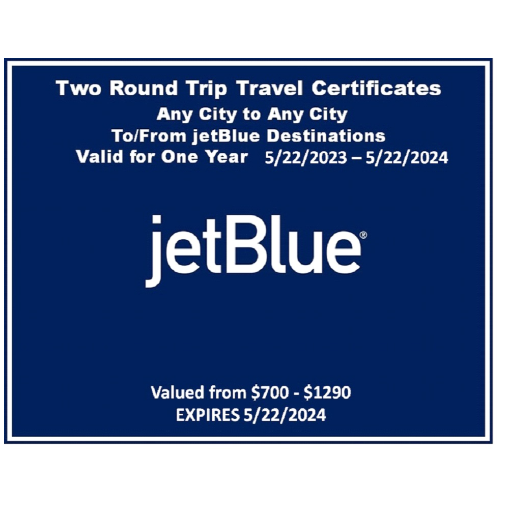 2 JetBlue Travel Certificates