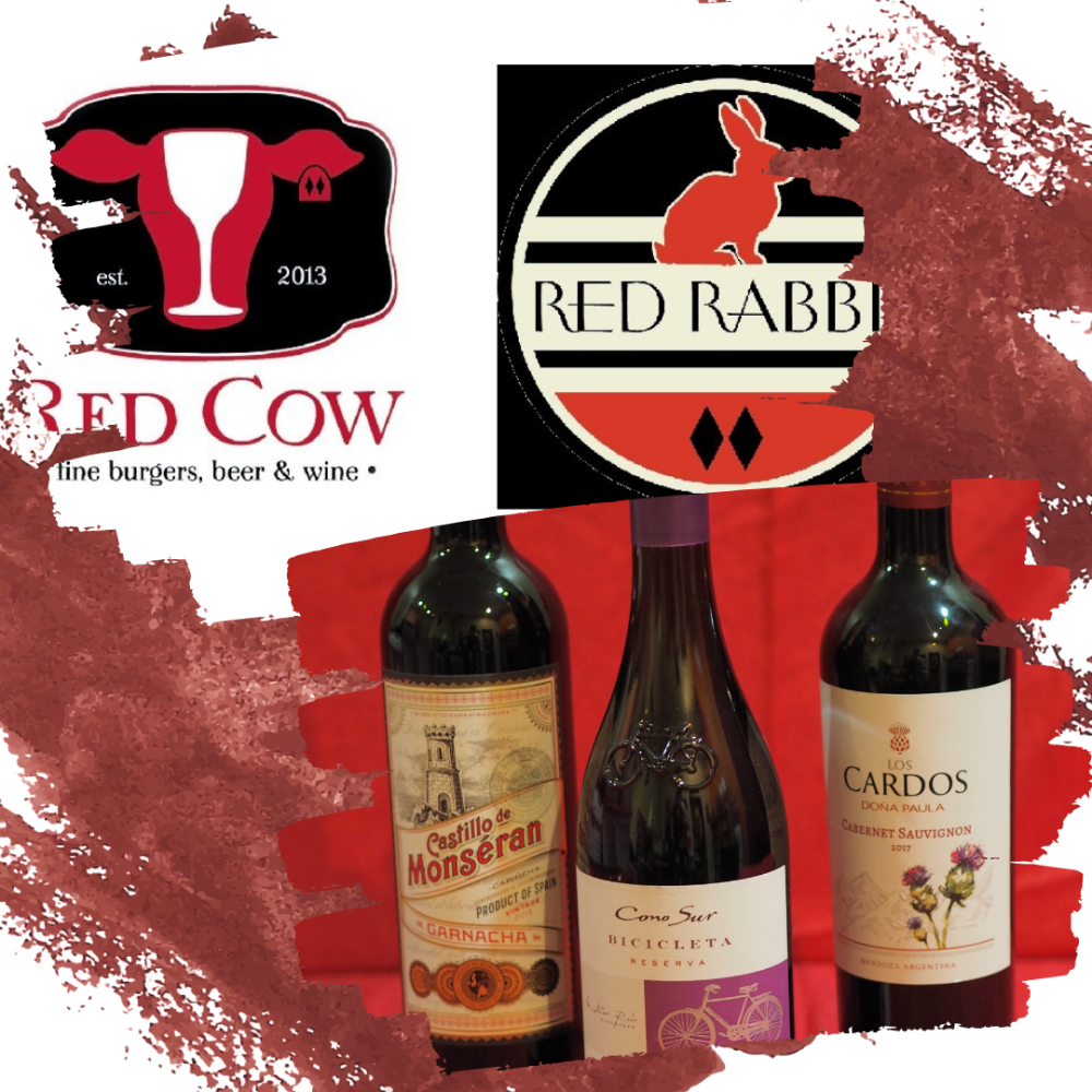 Gift Certificate to Red Rabbit/Red Cow + 3 bottles of wine from  Lake Street Wine and Spirits 
