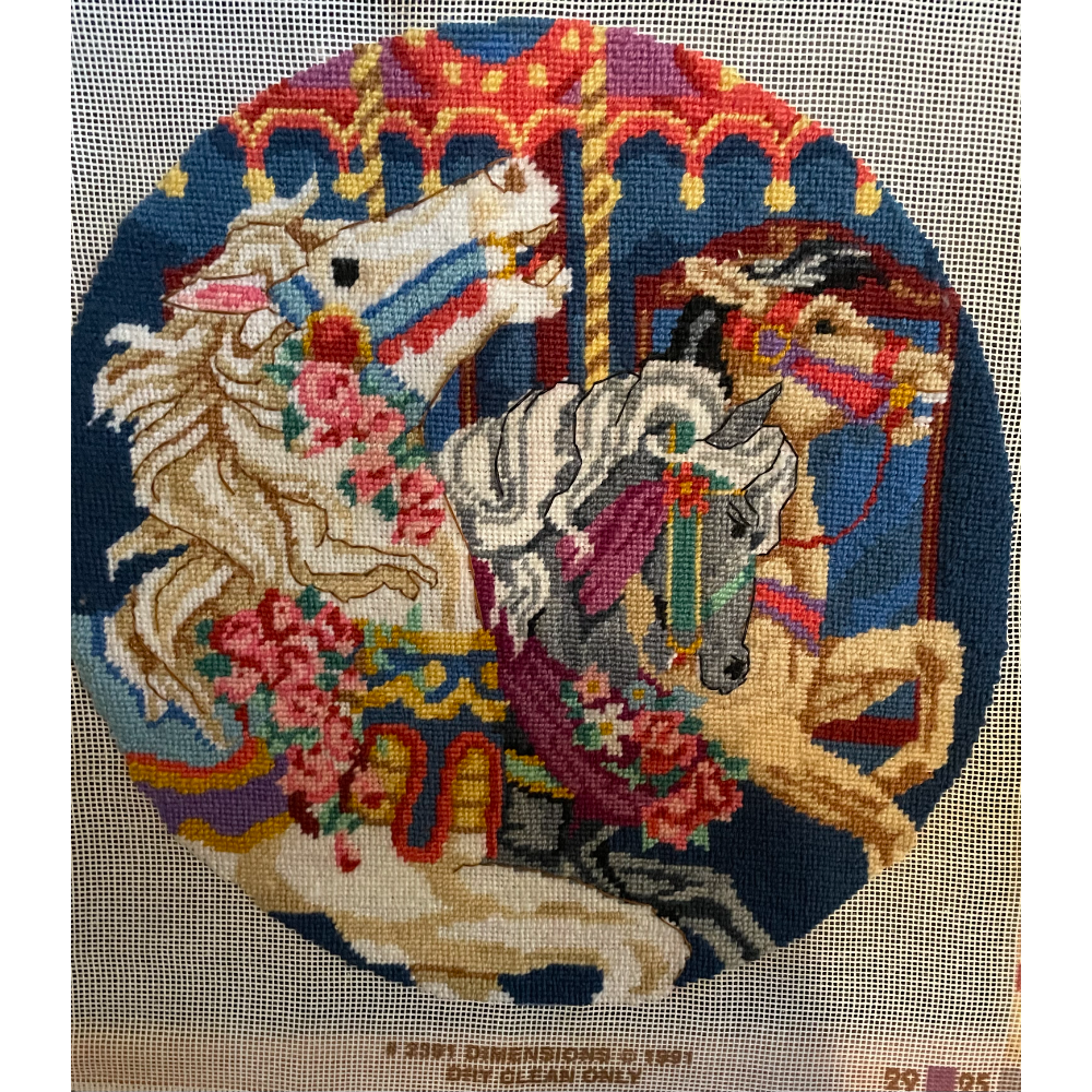 Embroidered Carousel Horses