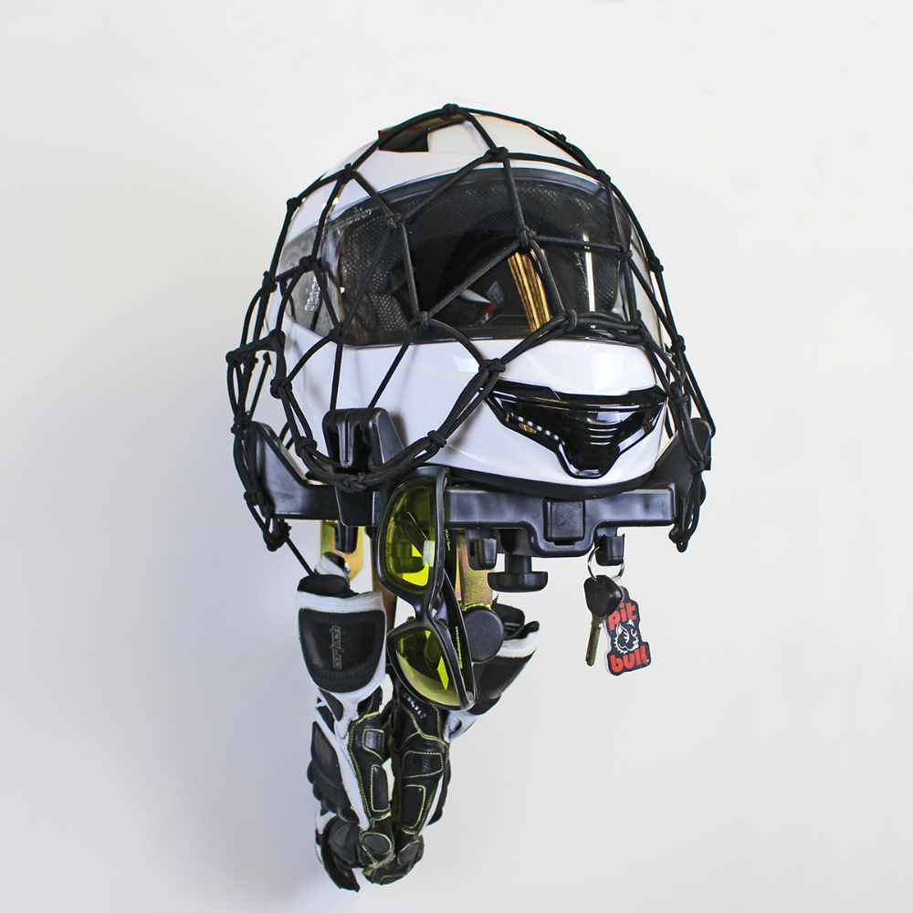 Pit-Bull Wall-Mount Helmet Holder & Heavy Duty Hanger Combo