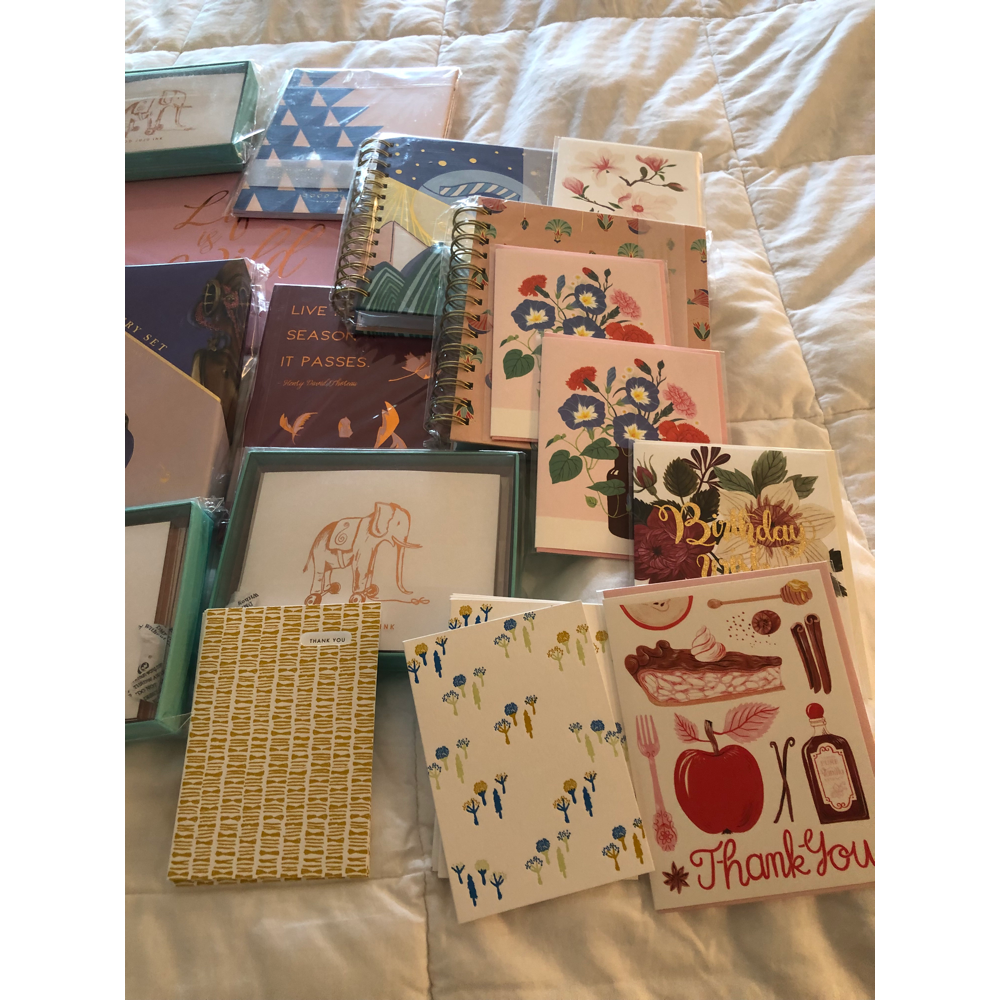 Cards, Planners, and Notepads from amazing Stationary Companies