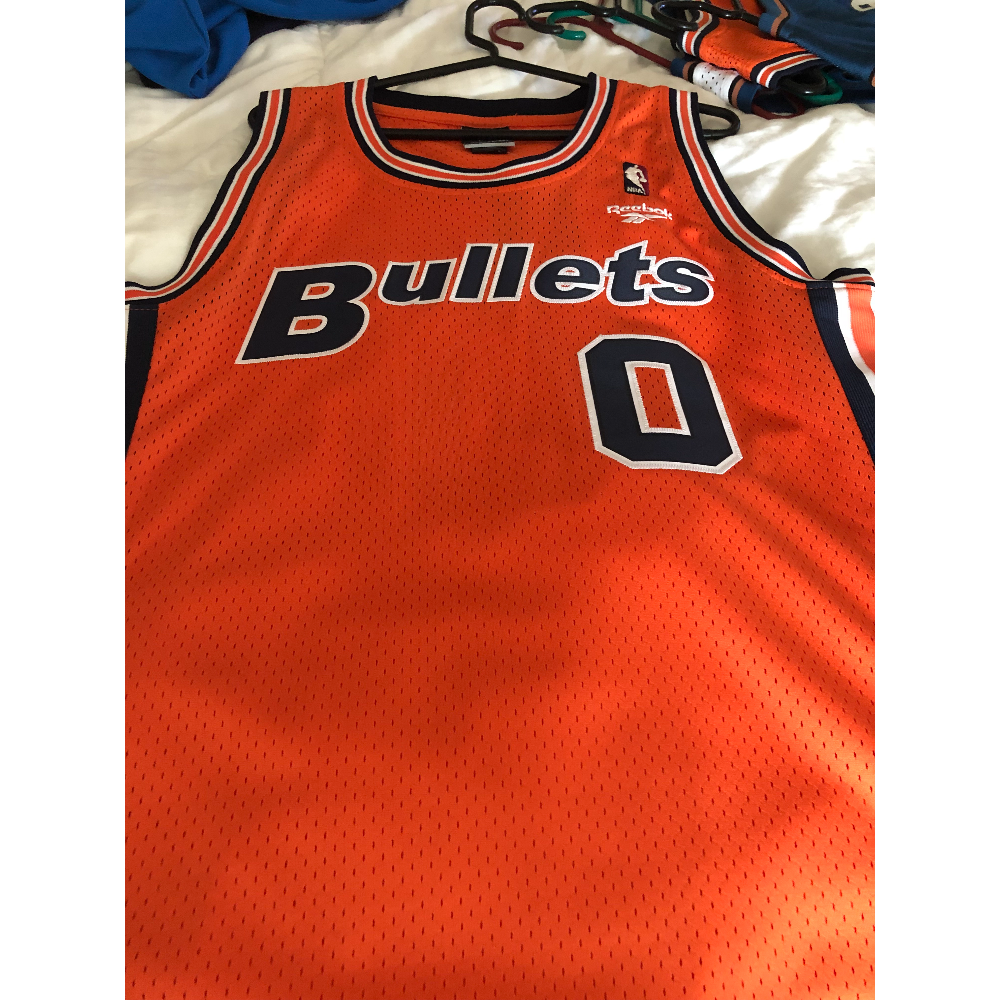 Gilbert Arenas autographed Washington Bullets jersey