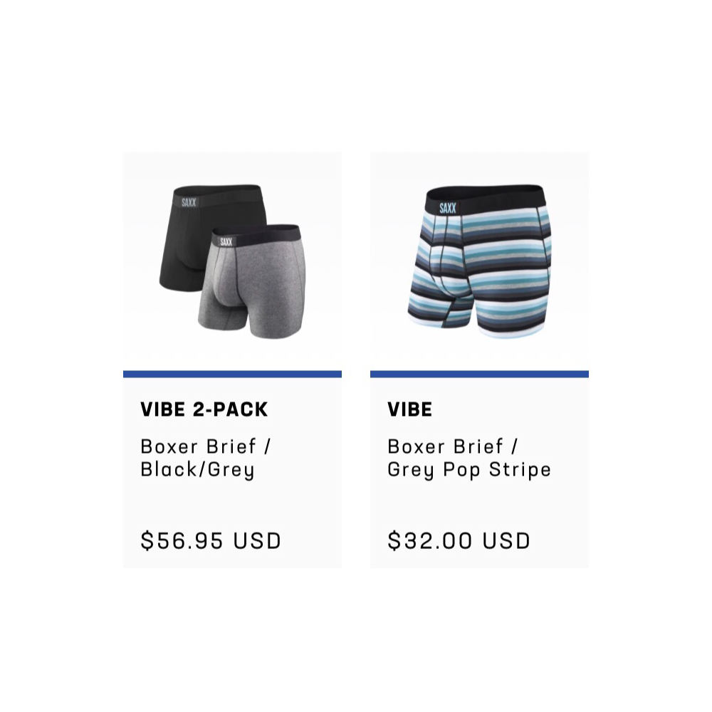SAXX Underwear - 10 pairs of Large