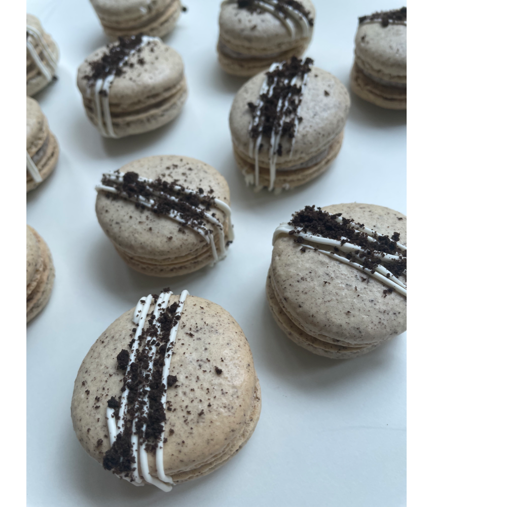 12 Macarons baked by family friend and entrepreneur Ashley 