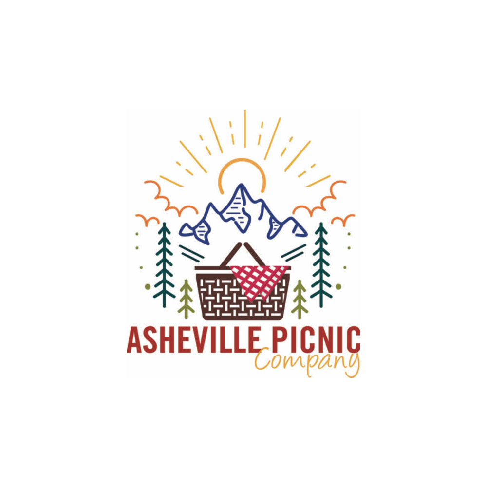 Picnic basket, blanket and local treats from Asheville Picnic Co.
