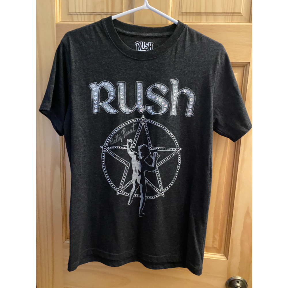 Licensed Rush Shirt blinged and signed by Neil's Mom