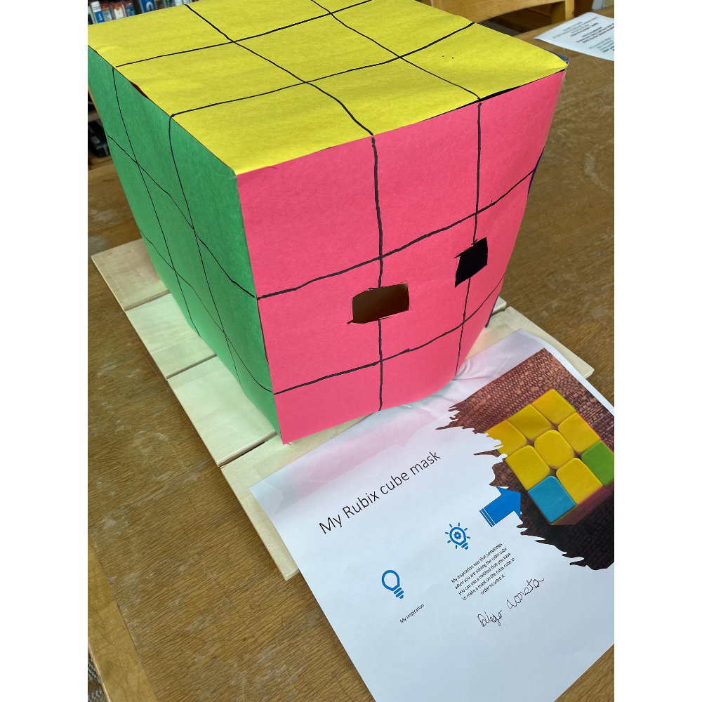 Rubix Cube Mask by Diego Acosta