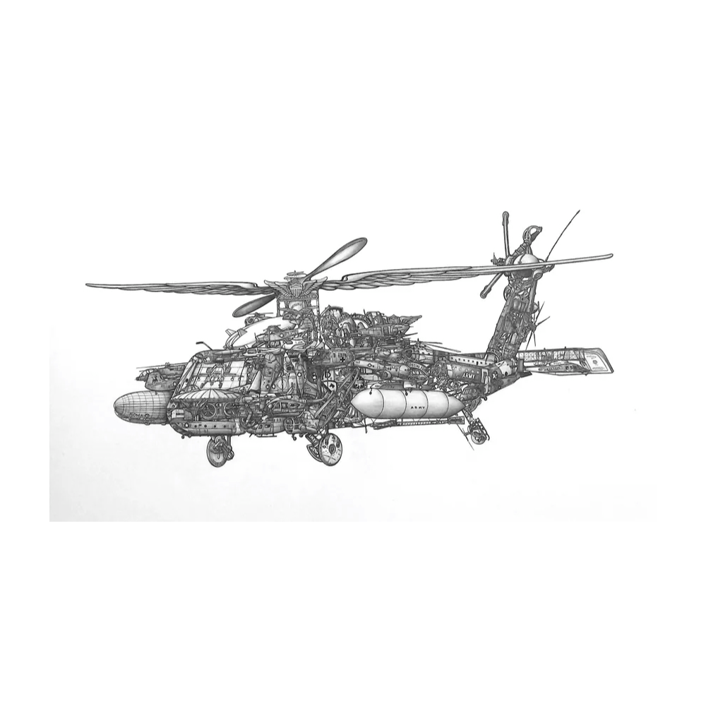 UH-60 Black Hawk art print by Don Stewart