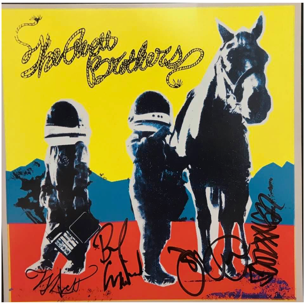 The Avett Brothers Signed True Sadness Album Cover (with proof)
