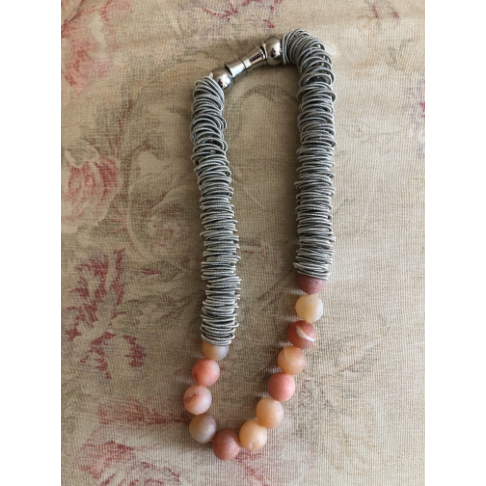 Sea Lily piano wire necklace 