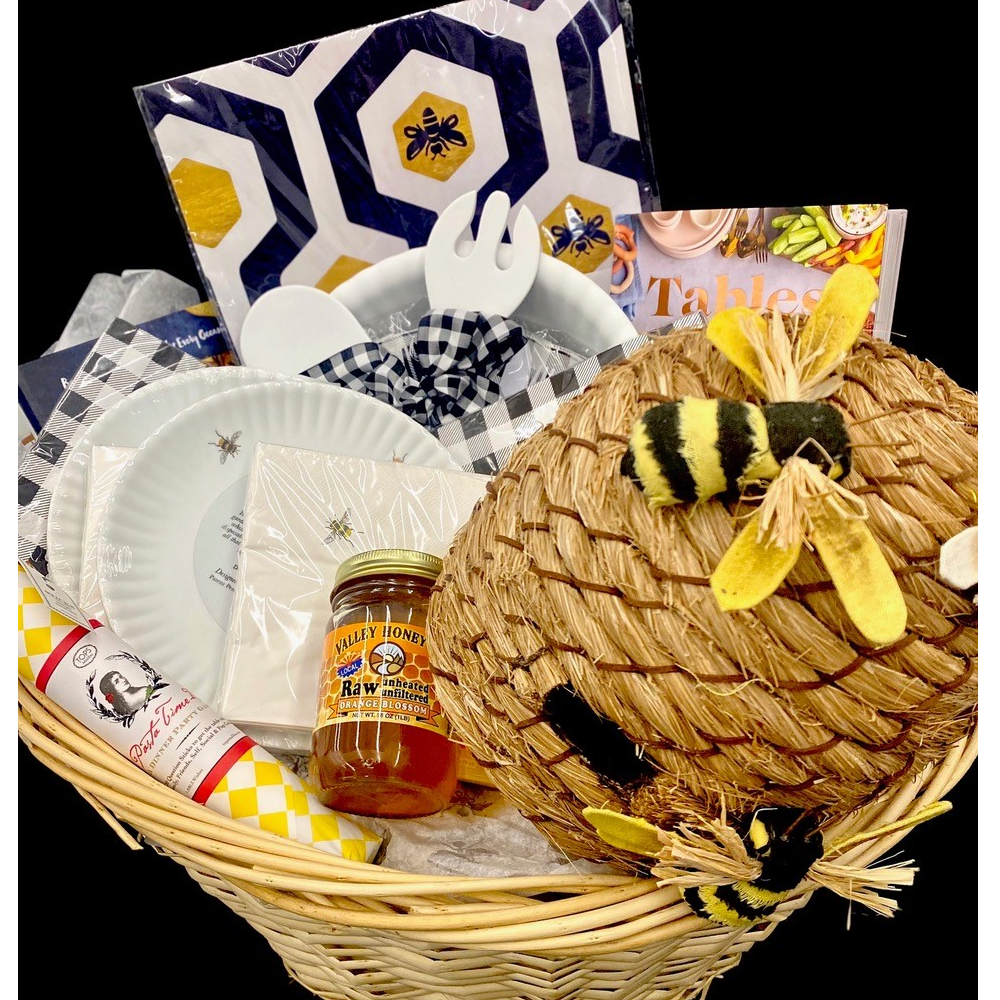 Bee Happy Tablescape Basket