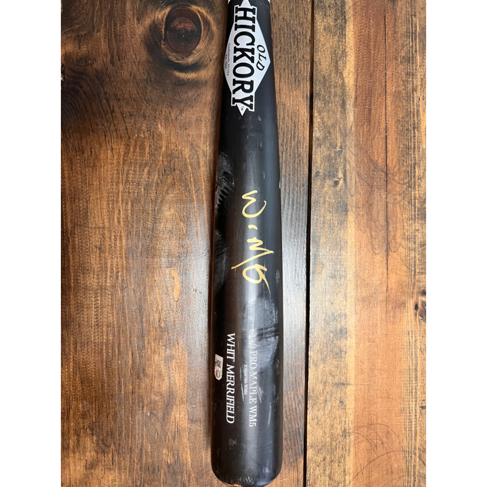 Whit Merrifield Game Used Old Hickory Bat