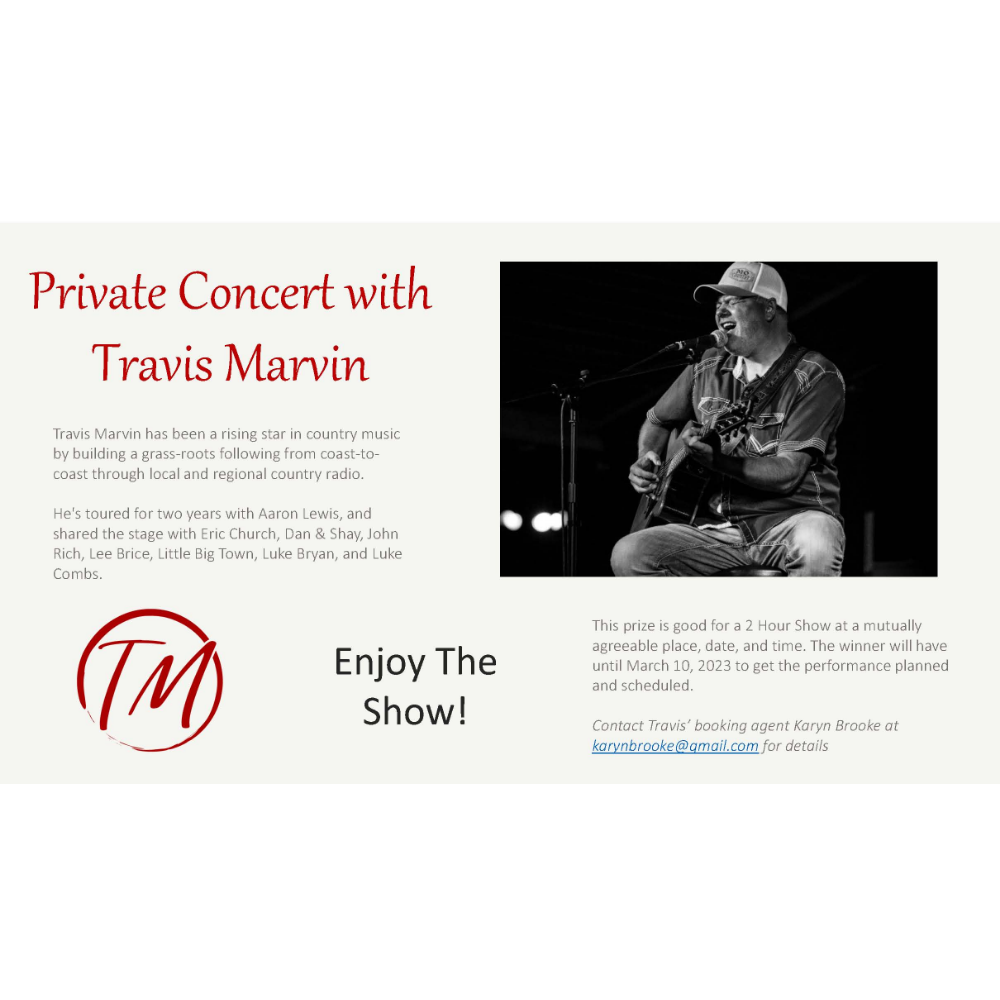 Private Concert with Travis Marvin