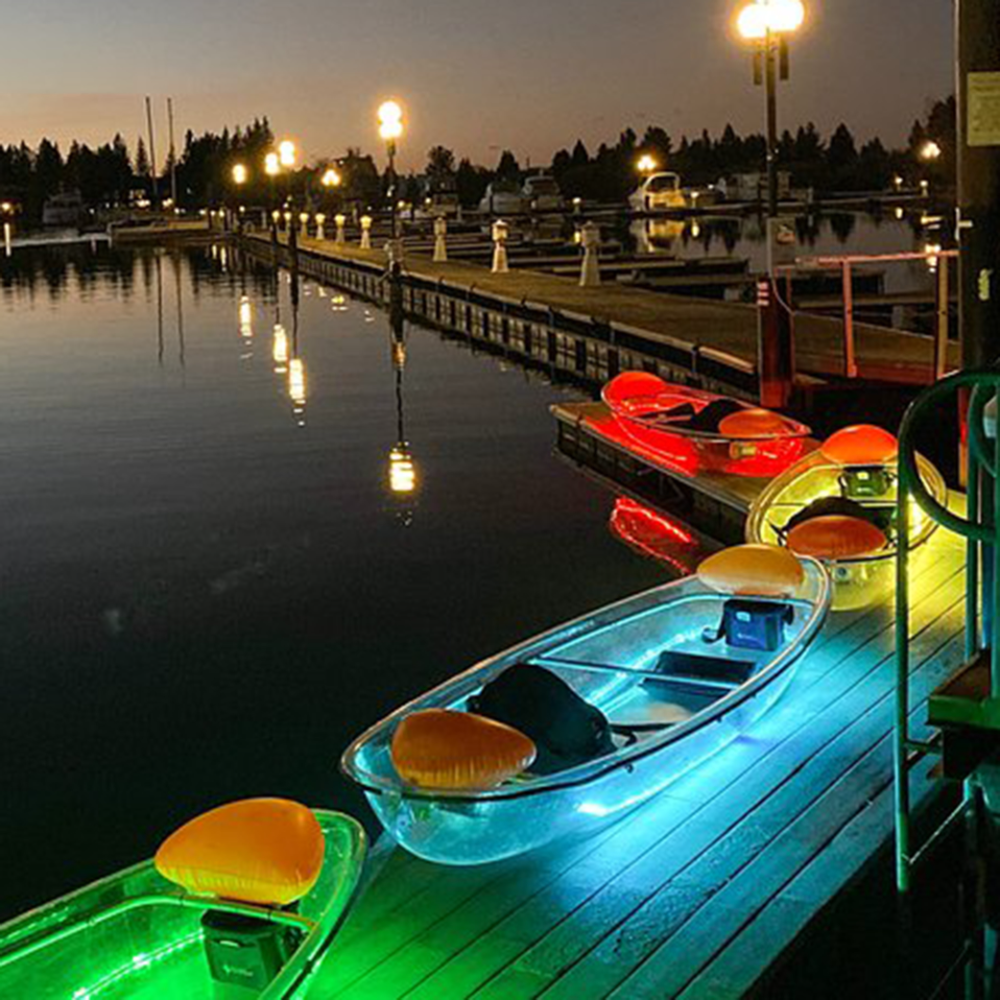 Clear Kayak LED Guided Tour for 2 from the Tahoe Keys Marina in South Lake
