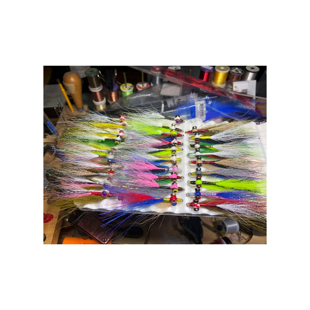 Collection of Clouser Minnow Flies