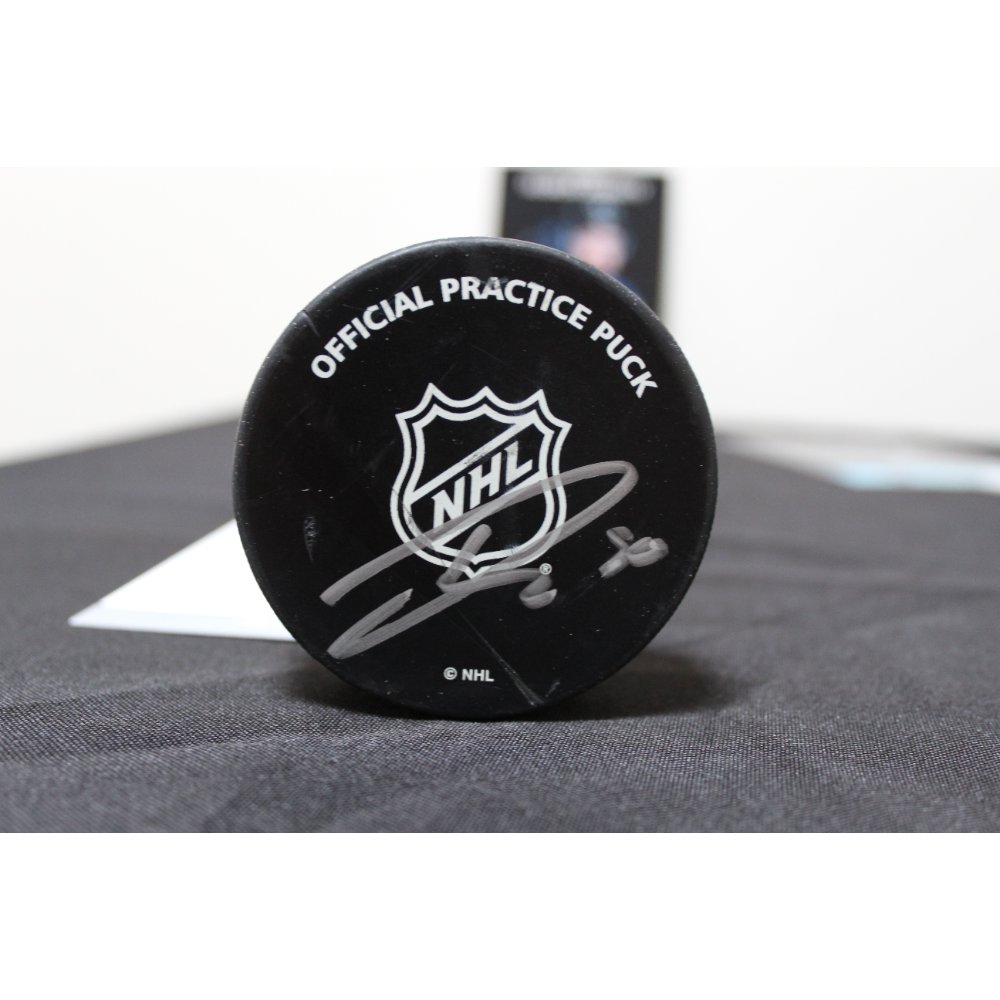 LA Kings Drew Doughty Autographed Hockey Puck & Player Card and a Trevor Moore Autographed Player Card