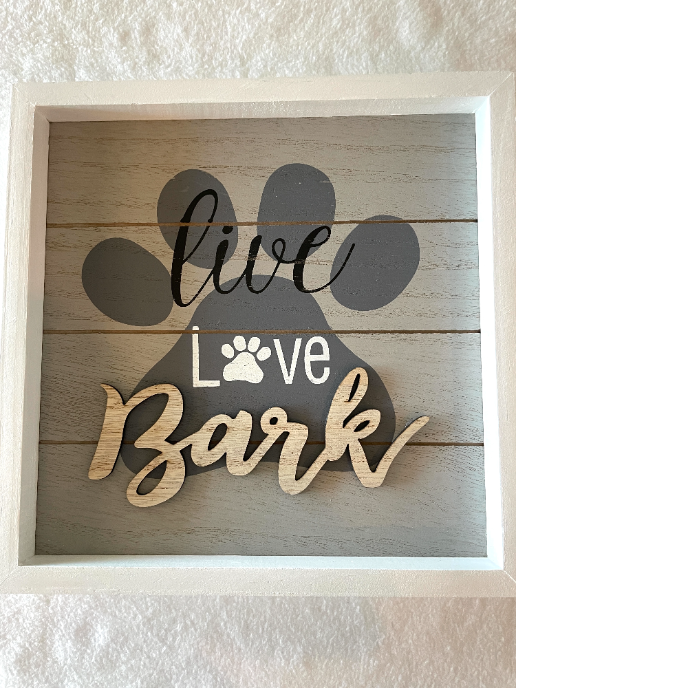Live Love Bark Wall Art