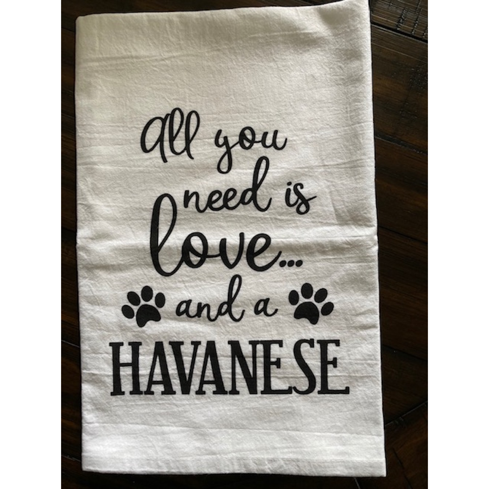 Havanese Dish Towel