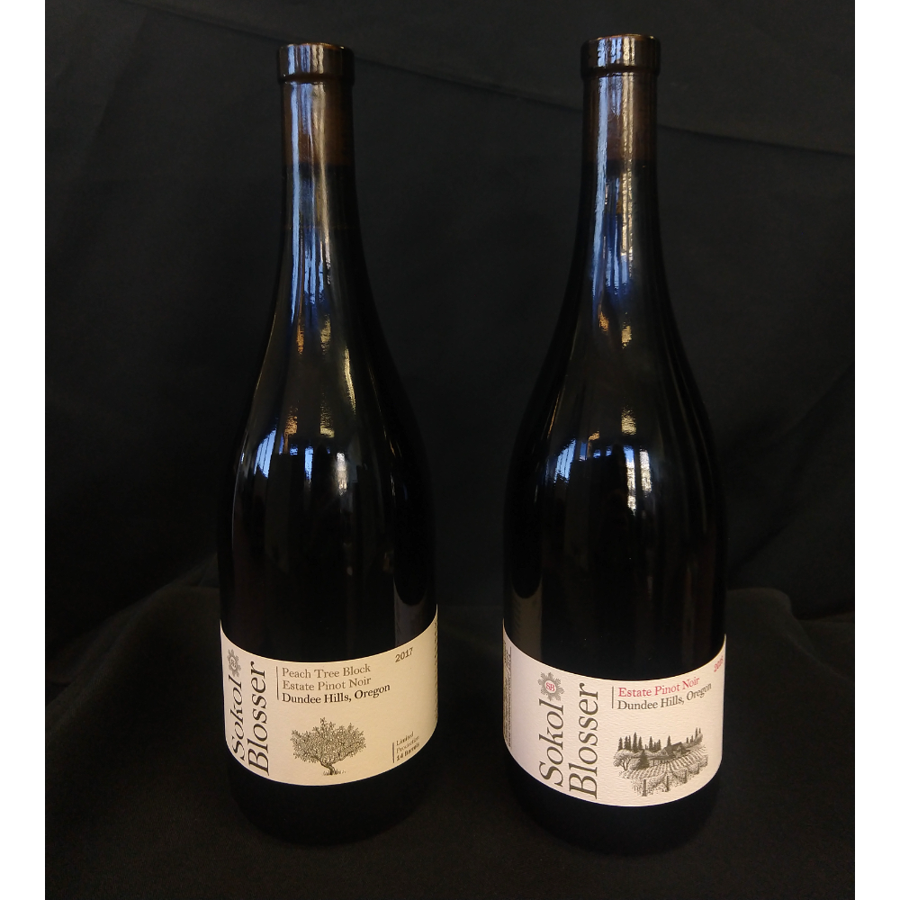 Pair of Sokol Blosser Pinots