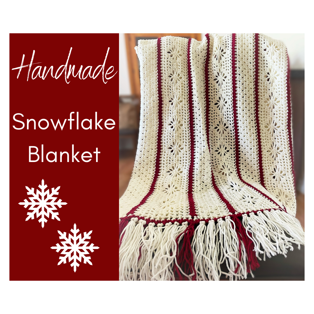 Snowflake Blanket - made by hand