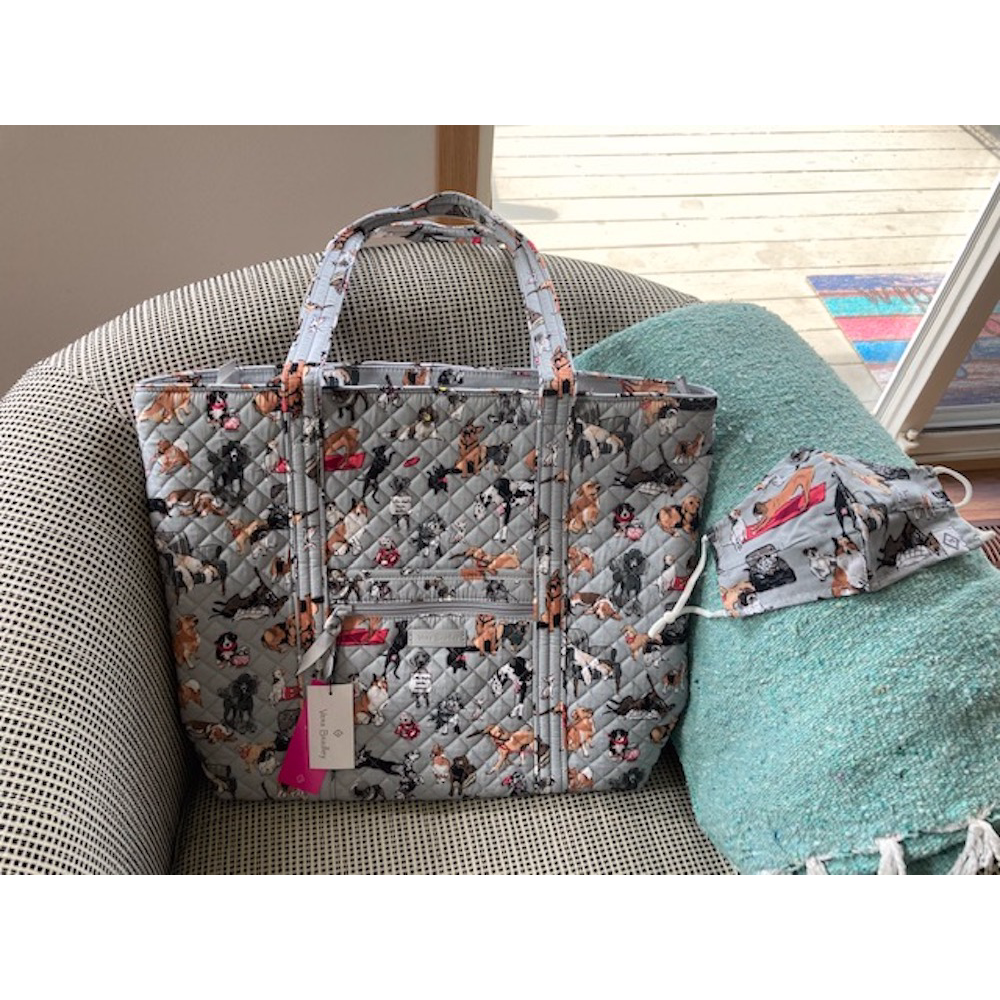 Vera Bradley Dog-Themed Tote and Mask